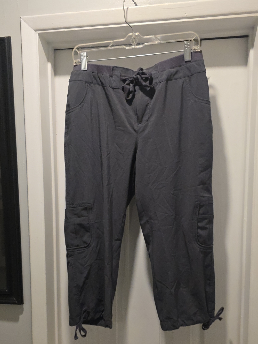 Style & Co. Charcoal Gray Capris with Drawstring Hem
